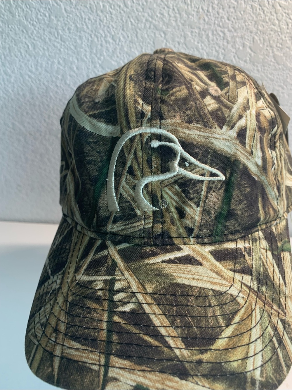 Ducks Unlimited Camouflage Duck-Logo Baseball Cap - Brown/Green